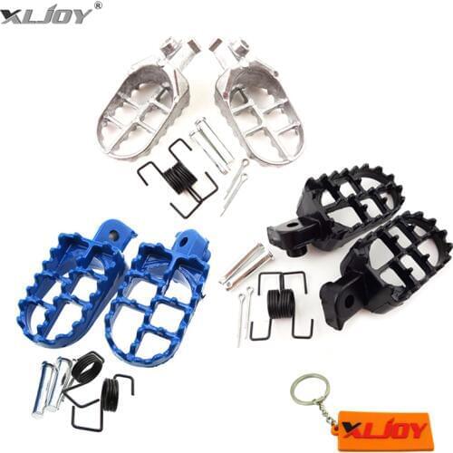 XLJOY Aluminium Footrest Foot Pegs Footpeg For PW50 PW80 PW 50 80 TW200 TTR90 TTR90E Pit Dirt Bike Motocross Motorcycle