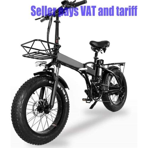 Folding Electric Bicycle 20 Inch 48V 15ah Lithium Battery High Quality Smart Mountain Snow Ebike Work Strong Bike Commute New