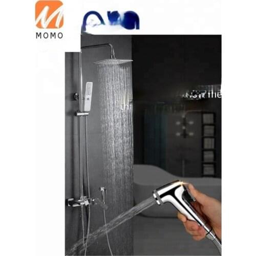 Overhead dense rain massager bath shower mixer faucet for sale