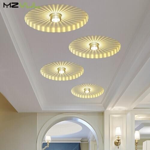 Modern LED Ceiling lamp 3W LED Downlight Colorful Wall Sconce for Art Gallery Decoration Front Balcony lamp Porch light fixture