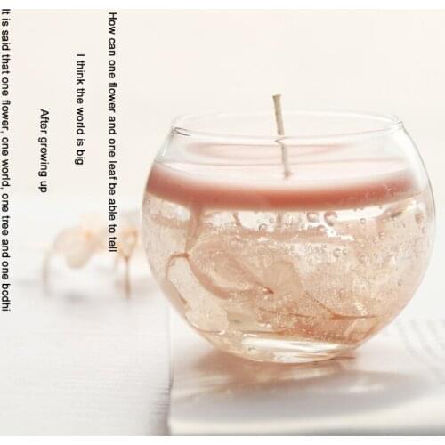 European style One Flower One World Dried Flower Eternal Flower Aromatherapy Candle Cup Home Decor Gift With Souvenir Soy Wax