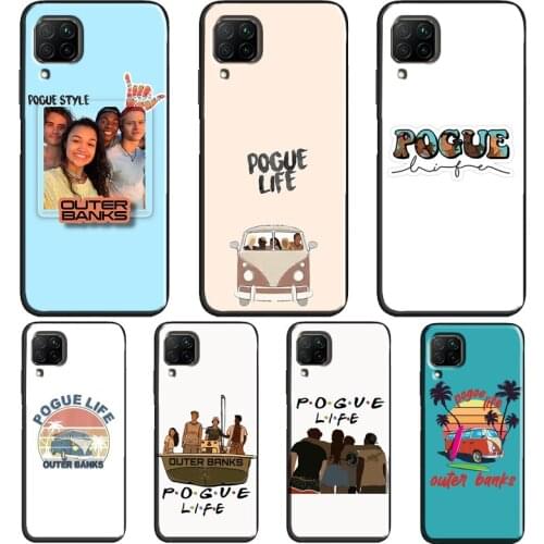 Vintage Pogue Life Outer Banks Case For Huawei P30 Lite P20 P40 Pro Mate 20 P Smart 2021 2019 Nova 5T Honor 9X 8X 10i 8A