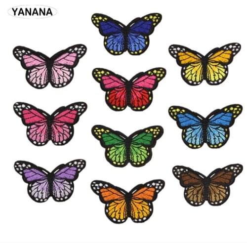 Butterfly embroidery Patch Badges embroidery Applique Sewing Iron On Clothes Garment Apparel Accessories