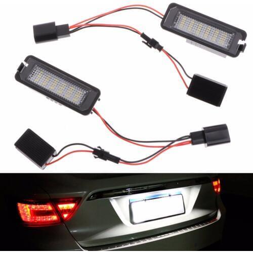YAM 2x LED Number License Plate Light For VW GOLF MK4 MK5 MK6 PASSAT EOS #1