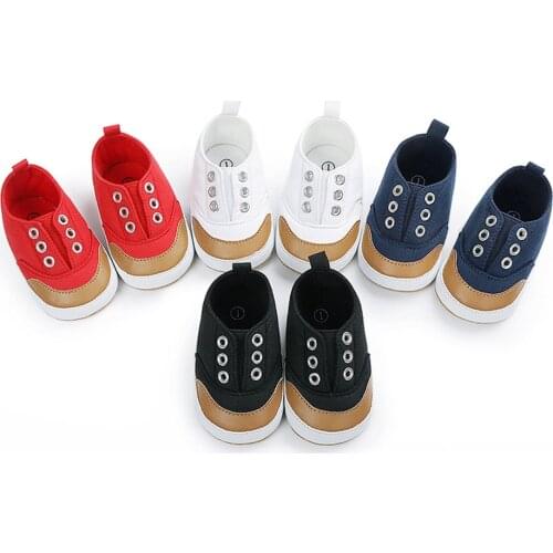 2021 Boy Girl Shoes Newborn Baby Sneakers Infant Non-slip Soft-sole Falt Cotton Toddler First Walkers Baby Crib Size 0-18m