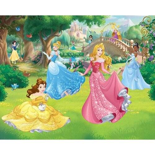 QIZITENG New Disney Embroidered Princess Series Diy Diamond Painting Full Square/Round Handmade Cross Stitch Kit Home Decoration
