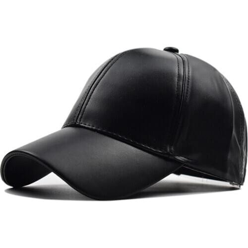 2020 High Quality Genuine Leather Baseball Cap Men Solid Outdoor Casual Snapback Caps Hip Hop Bone Masculino Gorra Trucker Hats