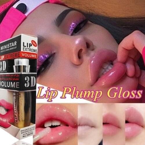 Sexy Big Lips Lip Gloss Long Lasting Moisturizing Lip Plumper Extreme Waterproof Transparent Lip Gloss Makeup Beauty Tools
