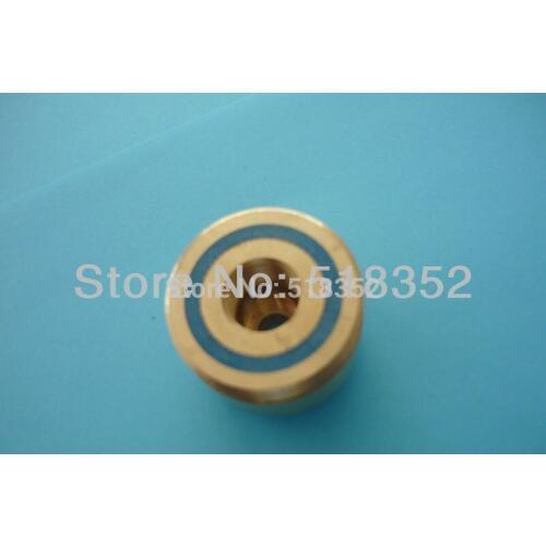 Dia.36mmx H28mm Brass Guide Wheel(pulley) Seat for High Speed Wire Cut EDM Parts