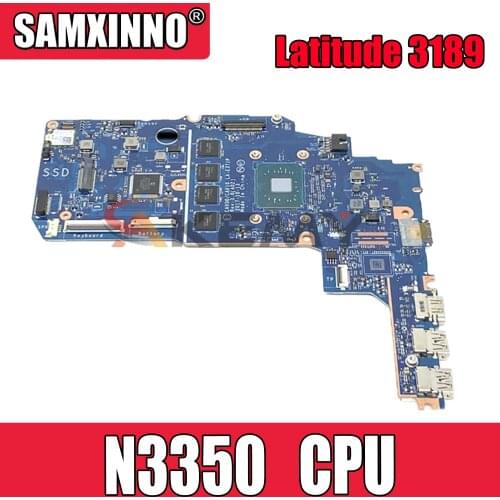 For DELL Latitude 3189 Celeron N3350 Laptop Motherboard CN-0T5JKG 0T5JKG Notebook Mainboard CAV00 CAV10 LA-E371P SR2Z7 4GB