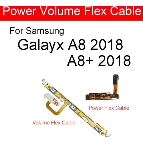 On Off Power & Volume Flex Cable For Samsung Galaxy A8 A8+ Plus 2018 A530 A530F A730 A730F Side Key audio Control Flex Cable