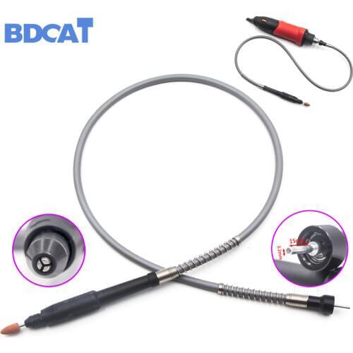 BDCAT Grinder Flexible Shaft Soft Flex Shaft with 0.3-3.2mm Drill Chuck Handle For 180W and 400W Dremel Electrical Tools