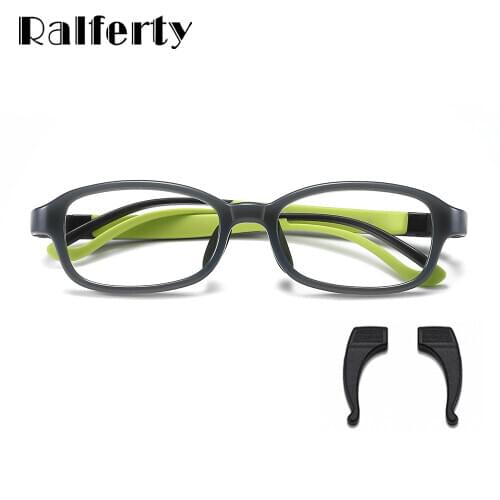 Ralferty Quality Kids Prescription Glasses Frame Childrens Glasses No diopter Spectacles Flexible Silicone Oculos D5117