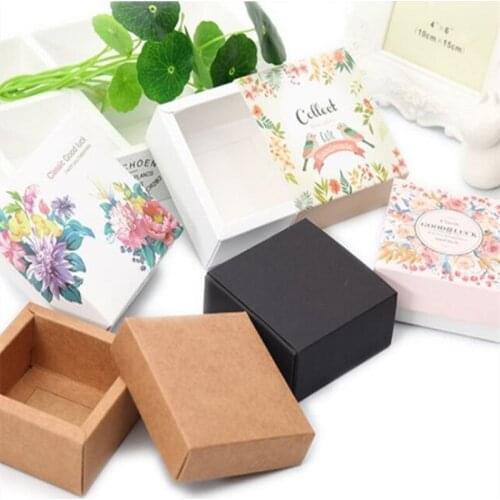 Drawer box of joy candy air cushion BB cream cosmetic brown sugar Spot pattern gift box can be customized two size flower box