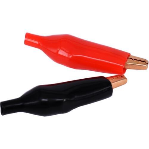 10pcs/lot 44MM Metal Alligator Clip Pure copper Red copper brass Good electrical conductivity, low resistance 5A10A