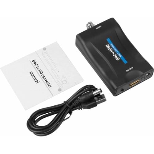 BNC To HDMI-compatible Converter 1080P/720P Display Video Conversor For DVR Detector BNC TV signal Converter with USB Cable