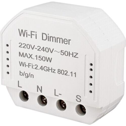 Retail Wifi Smart Dimmer Module 220V-240V 150W Controller Timer Switch Light Voice Control Works For Tuya Amazon Alexa Google Ho