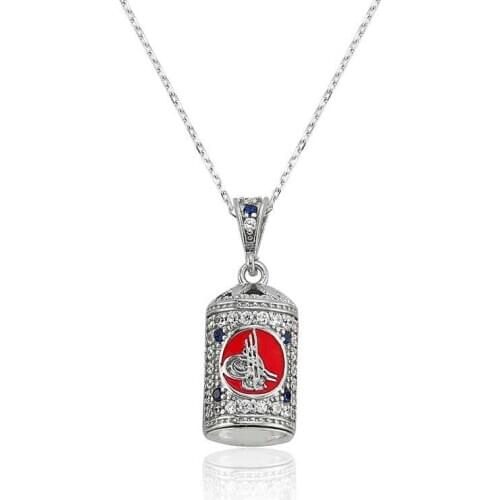 Silverlina Silver Tuğra Cevşen Lady Necklace