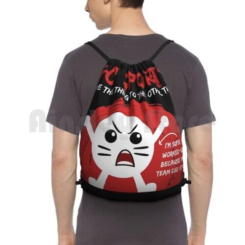 Go Sports Fan Gift , Sports Gift , Move The Other Thing Gift Print Backpack Drawstring Bags Gym Bag Waterproof Sports Fan