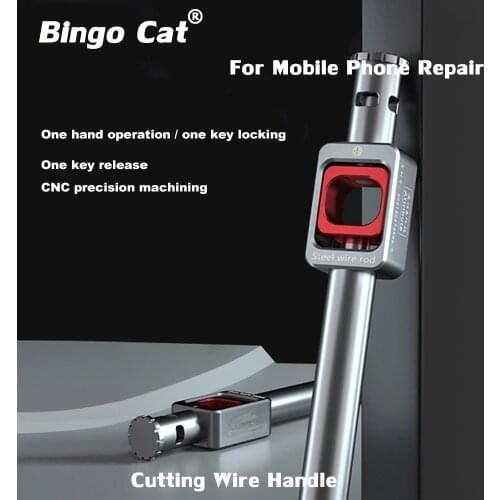 Steel Wire Rod Stainless Steel Wire Cutting Wire Handle Bar For Mobile Phone Glass LCD Display Screen Separating Repair Tool Set