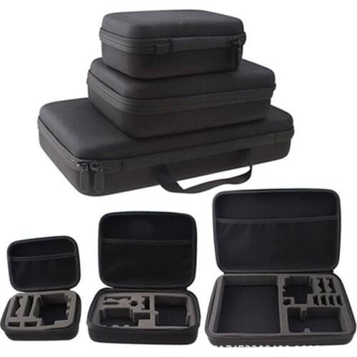 Universal Travel Storage Case Portable Camera Bag Box Protective for Gopro Hero 5/3/6/4 XiaomiSports Action Camera Accessory