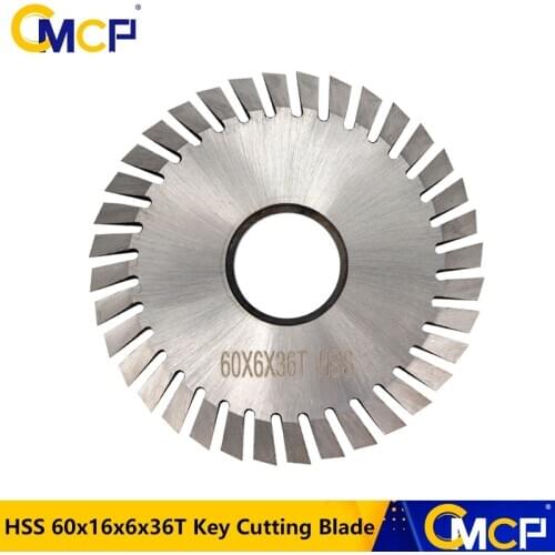 1pc 60x16x6x36T Key Cutting Machine Blade HSS Circular Saw Blade For Horizontal Key Machines Key Cutting Blade Cutting Disc