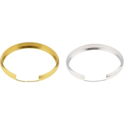 2x Metal Smart Key Fob Cover Ring Rim Trim Cover for BMW Mini Cooper One Countryman JCW (Gold & Silver)