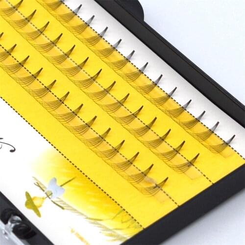 60 pcs 6D Fan Lash Extension Short Stem Russian Volume Professional Eyelash Extensions Faux Mink Premade Eyelash Makeup