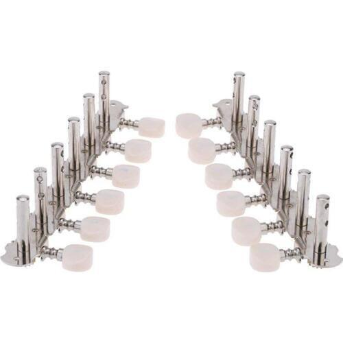 6R6L 12 String Acoustic Guitar Tuning Key Peg Tuner Machine Head String Tuner Button