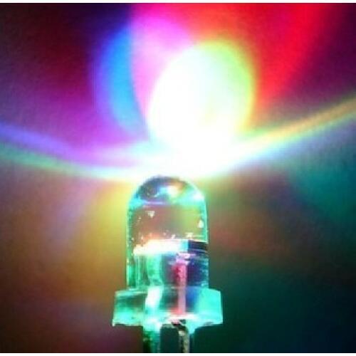 Free Shipping 500pcs 3mm RGB 7 color fast flash LED light-emitting diode (LED) New products and ROHS
