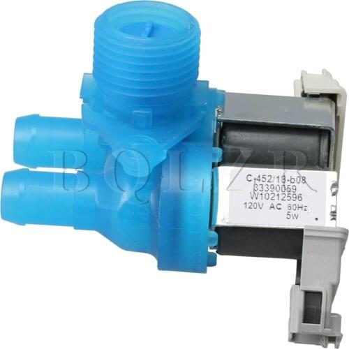 BQLZR 9.2x6.3x9cm Mulitcolor Plastic and Metal Washing Machine Water Inlet Valve W10212596 Replacement for Whirlpool AP5324814
