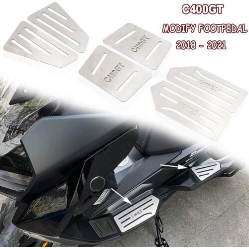 FOR BMW C400GT 2018-2021NEW Motorcycle Footrest Stainless Steel Foot Pegs Pedal Kits Footboard Step