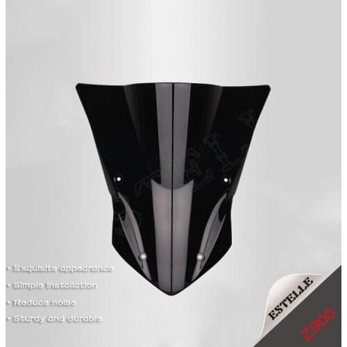 For Kawasaki Z900 2017 2018 2019Motorcycle High Quality Windshield Black Screen and Transparent Screen Z 900