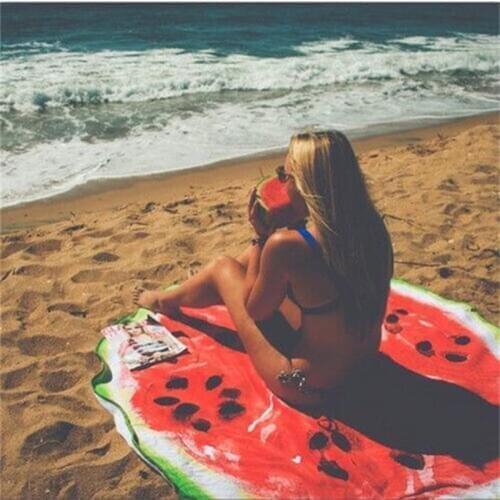 India Tapestry Food Chips Watermelon Skull Mandala Wall Hanging Bohemia Beach Cappa Mat Bedspread Gypsy Yoga Mat Blanket