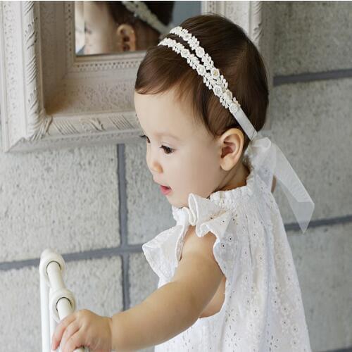Hot style new children wild gauze bow baby hair accessories headbands DIY jewelry elastic infant headbands 20pcs/lot