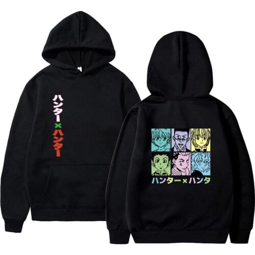 2020 Janpanese Anime Hunter X Hunter Killua Hoodie Men Women Cartoon Printing Unisex Hoodies Oversize Fashion Sweatshirt Hoodies