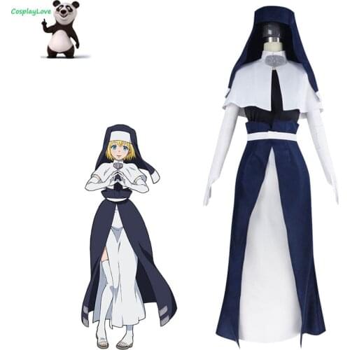 CosplayLove Fire Force Enen no Shouboutai Iris Nun Cosplay Costume Custom Made For Girl Woman Boy Halloween Christmas