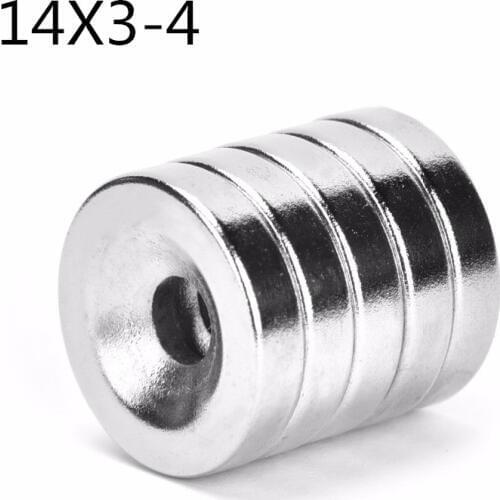 500pcs 14*3-4 Round Countersunk Ring Magnet 14mm x 3mm Hole 4mm Rare Earth Neodymium Magnet 14*3-4mm