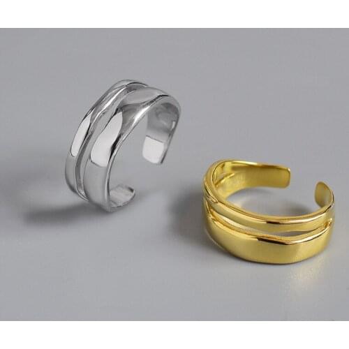 Summer Vintage Chains Rings For Women Boho Geometric Female Finger Rings Party Bohemian Jewelry Korean Gift