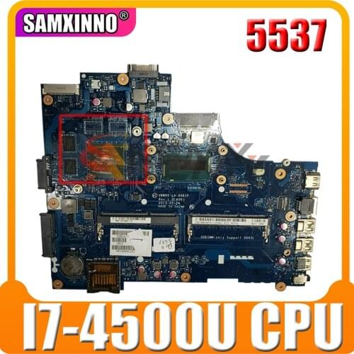 Original Laptop motherboard For DELL Inspiron 5537 3537 I7-4500U Mainboard 216-0841027 VBW00 LA-9981P