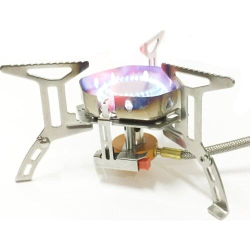 Camping Gas Stove Portable Folding Outdoor Backpacking Stove Tourist Equipment For Cooking Hiking Picnic 3500W