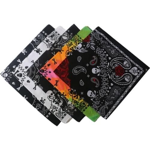 Skull Hiking Scarves Cotton Hip-Hop Bandana Ghost Parkour Neck Scarf Cycling Bicman Balaclava Rapper B-Boy Headwear BMX Headband