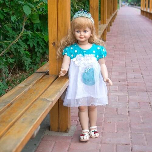 30 INCH Full hard vinyl lifelike baby doll huge bebe reborn toddler girl dress model Christmas Decoration popular gift toy dolls