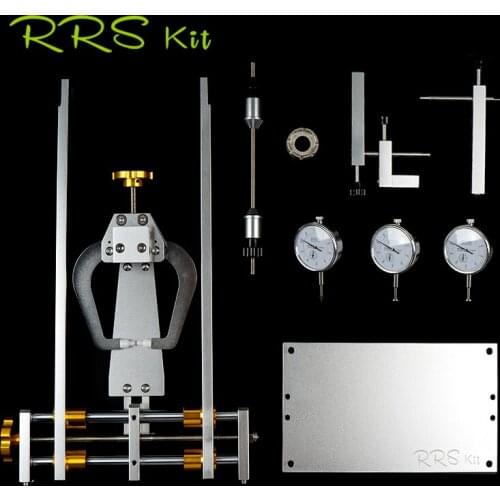 RRSKIT Professional Bicycle Wheel Truing Stand With Dial Indicator Gauge Set Adjustment Rims MTB Road Bike Wheel Repair Tools