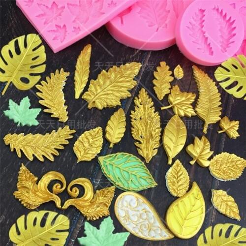 DIY Maple Leaf 3D Silicone Mold Craft Soap Mold Fondant Cake Decorating Tools Chocolate Candy Gumpaste Molds