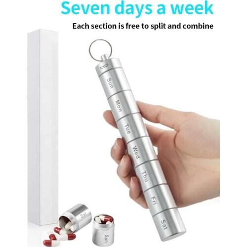 Detachable Weekly Medicine Pill Organizer Case Travel Waterproof Container Box