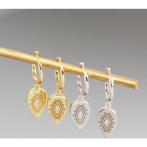 925 Sterling Silver Ear Buckle Oval Crystal Pendant CZ Hoop Earring Fashion Jewelry for Women High Quality Earring Birthday Gift