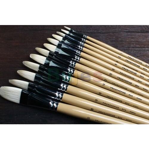 Hwahong Bristle hair,Oil Painting Brush Acrylic Painting Brush,Cat Tongue Peak,804 series,Art Brush