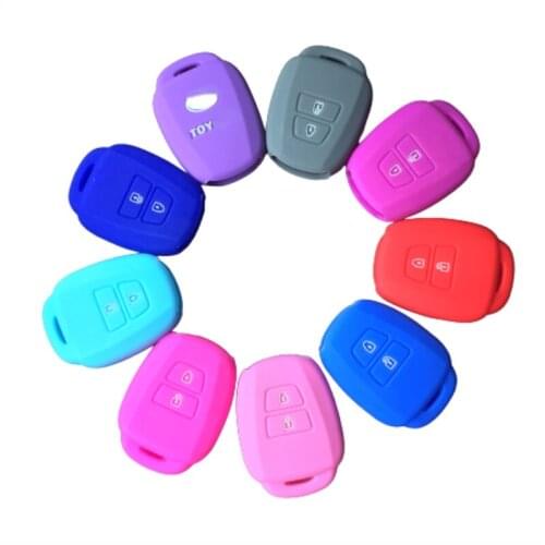 Silicone Key Case for Toyota Silicone Key Case Prado Corolla Car Key Case RAV4 Reiz Ralink Remote Control Case
