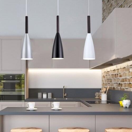 Nordic E27 LED pendant light modern Simplicity wood and iron chandelier indoor bedside bedroom livingroom restaurant home lamps